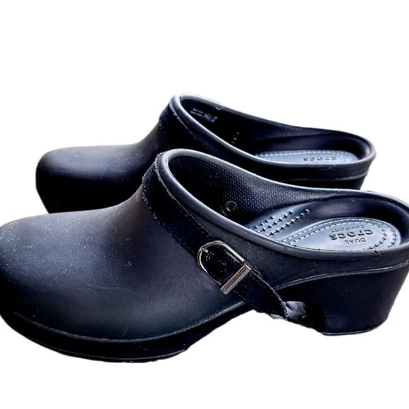 Black Crocs Women's Sarah Clogs Size 10 NICE - Picture 4 of 11